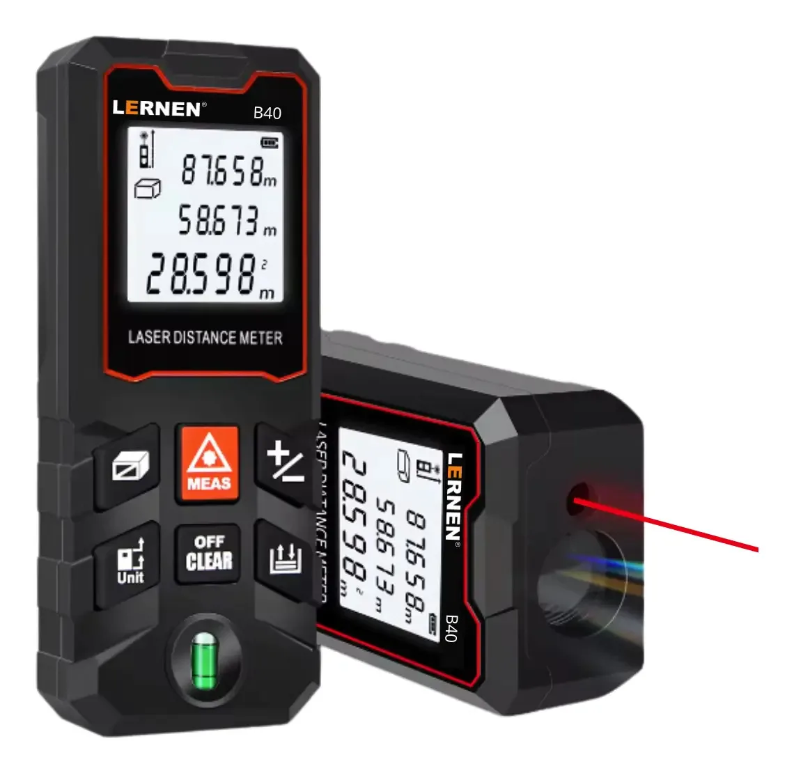 Medidor De Distancia Laser Digital 40m Con Accesorios