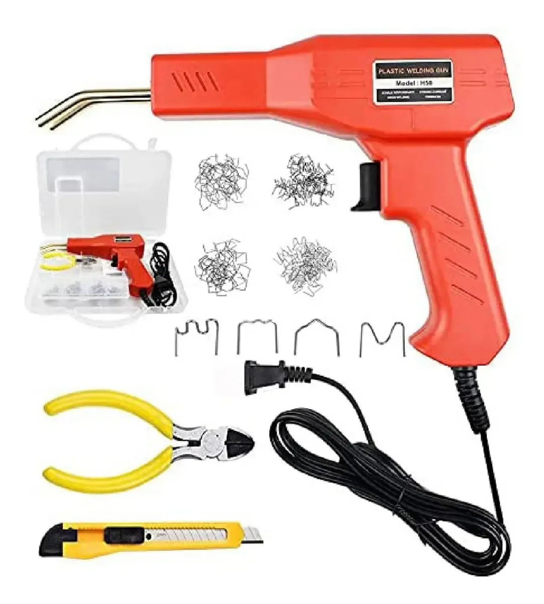 Máquina De Soldar Grapadora De Plástico Caliente 50w Color Rojo